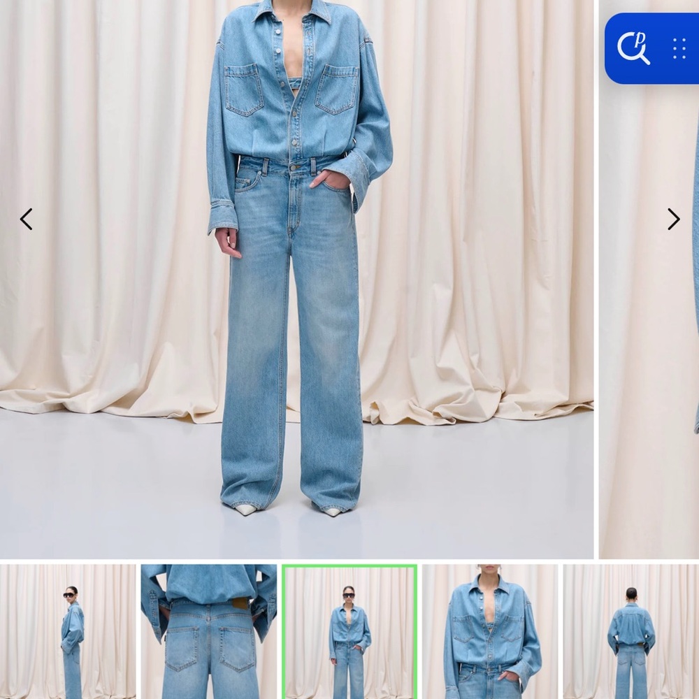 Light Blue Denim Jacket and Jeans Set